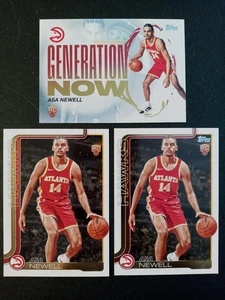 (3) 2025 Topps Generation Now/Base Asa Newell RCs # GN-23, 223 " Hawks " - Picture 1 of 2