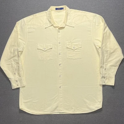Pendleton Shirt Mens Extra Large Cream Snap Front Western Canyon High Grade - Image 1 of 4
