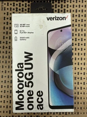 Verizon Prepaid Motorola One 5G Ace 64GB 48MP 6.7" Display Brand New Sealed - Image 1 of 2