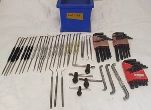 Assorted Precision Tools Tap Wrenches Picks Hex Keys for Machinist Use LOT-48 - Picture 1 of 11