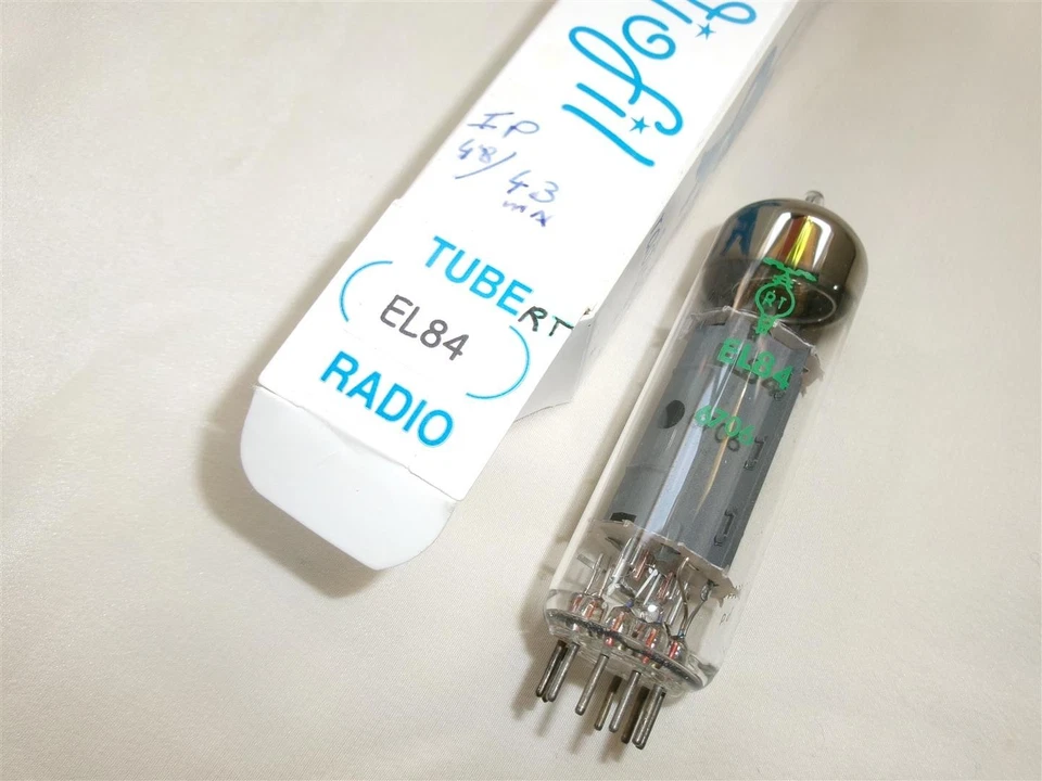 LAMPE RT Vacuum Pentode EL84 6BQ5  code bq  TUBE fully tested  =°= - Photo 1/4