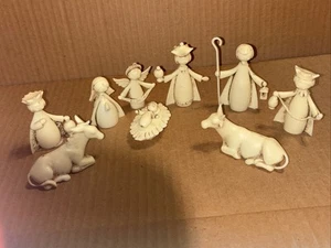 Vintage Sigillo Garanzia Italian Made Hard Plastic Nativity Scene - Religious - Picture 1 of 10