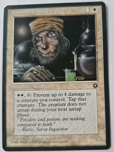 MTG Magic The Gathering Card Samite Alchemist Summon Alchemist White Homelands  - Picture 1 of 2