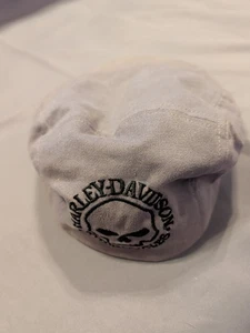 Harley Davidson Gris Gorra Plana Ajustada Hiedra Gorra Sombrero XLarge Calavera - Imagen 1 de 6