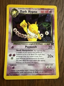 Carte Pokemon Vintage Dark Hypno 9/82 Team Rocket Holo - Photo 1/10