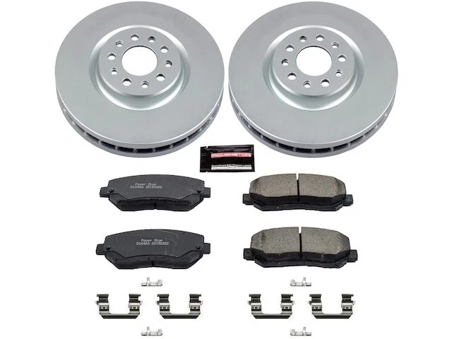 Kit de pastillas de freno delanteras y rotor para Chrysler 200 2016 KC297CV 2015-2017 Foto 1 de 1