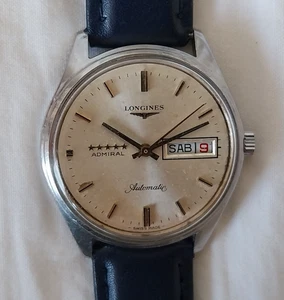 Longines Admiral Automatic 5 Stars Stainless Steel Vintage 70s  Cal.503 - Imagen 1 de 20