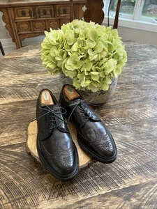 RE$845 ALLEN EDMONDS CAMBRIDGE Wingtip 10.5 B CORDOVAN Dress Shoe - Mint! - Picture 1 of 10