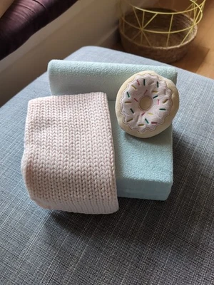 Donut Dreams Accessories Set Chair Blanket Pillow American Girl Doll - Image 1 of 3