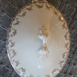 Antike Gemüseschale mit Deckel Wien Österreich Rosa & Rosenterrine München - Bild 1 von 11