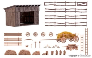 Kibri 43741 H0 Cattle shelter 1:87 - Picture 1 of 1