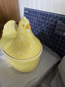 Treasure Craft Pottery USA Chicken Hen On Nest 2QT - Picture 1 of 5