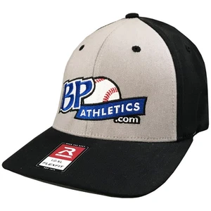 Gorra BP Athletics de béisbol/softbol ajuste flexible (BPAR185)- gris/negro - grande XL - Imagen 1 de 1