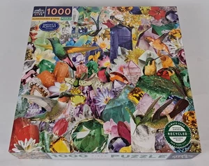 eeBoo Hummingbirds & Gems 1000 Piece Jigsaw Puzzle New Free Shipping - Picture 1 of 5
