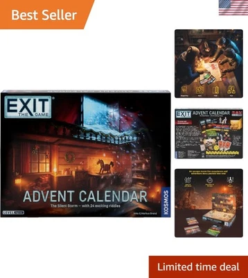 Escape Room Navidad Puzzle Juego Calendario de Adviento Familia Diversión Vacaciones Actividad Foto 1 de 4