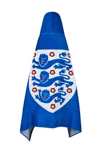 England Football Team Boys Hooded Towel – Poncho 100% Cotton Towel - Beach Towel - Picture 1 of 7