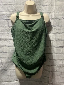 Neu ohne Etikett! strukturierter Träger KONA SOL Einteiler Badeanzug Gr. 22 grün #43 - Bild 1 von 5