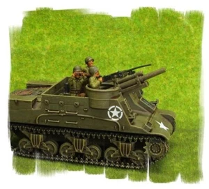 Painted! -  US M7 Priest - 28mm WW2 - World War II  Bolt Action - Imagen 1 de 3