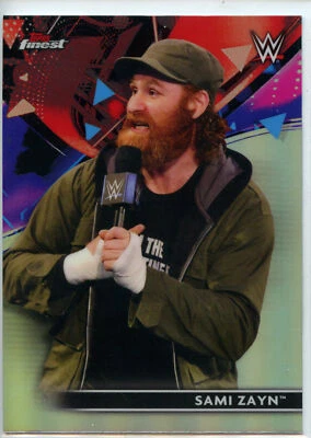 2021 Topps WWE Finest REFRACTOR Parallel #68 Sami Zayn - Image 1 of 2