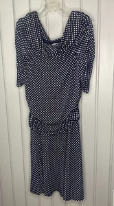 ANNALEE + HOPE Dress Size 18W Polka Dot Side Ruching Off Shoulder Option - Picture 1 of 11