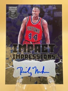 2021-22 Panini Donruss Elite Impact Impressions Rick Mahorn #II-RMH Auto Pistons - Picture 1 of 2