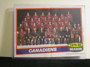 1979-80 MONTREAL CANADIANS TEAM PHOTO TOPPS 5X7 WITH TOP LOADER - Picture 1 of 1