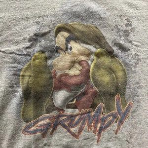 Disney Grumpy Men's T-Shirt L Cartoon Movie Comics Cool Snow White - Picture 1 of 7