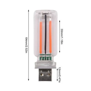 RX9001 USB Ambient Light LED Colorful Glass Bottle I3C2 Light Night H1I7 - Afbeelding 1 van 7