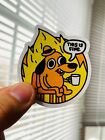 This is Fine Meme Sticker | Funny Sticker | Dog Sticker | Optimistic Sticker
