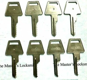 American Padlock A1045L A1045 Space And Depth Keys 6 Cut Blanks - Picture 1 of 4