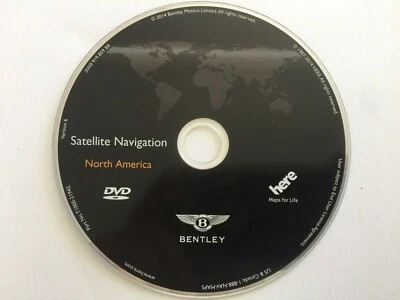 2011 12 13 14 2015 Bentley Continental GT NAVIGATION DVD T1000-21942 VERSION 6  - Image 1 of 4