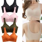 Women Seamless Bra Removable Chest Pad Lifting Bralette Underwear Breathable UK
