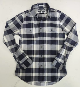 Express Herren Größe Small weiß schwarz kariert extra schmal Anzughemd Langarm - Bild 1 von 10