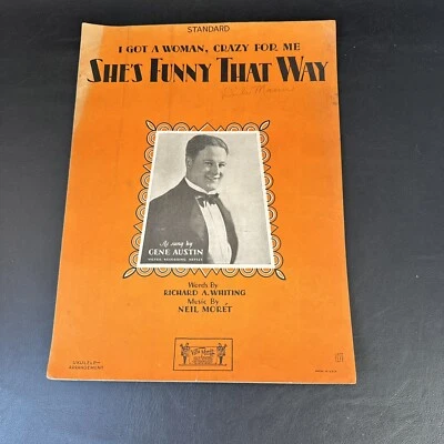 Tengo una mujer loca de esa manera Ella es divertida de esa manera 1928 por Richard Whiting Moret Foto 1 de 4