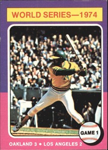 1975 Topps Mini Oakland Athletics Baseball Card #461 Reggie Jackson - NM