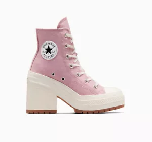 Damengröße 7 Converse Chuck 70 de Luxe Absatz – statisches Pink/Reiher/Gummi - Bild 1 von 13