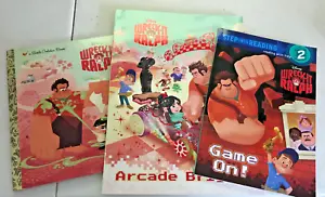 DISNEY WRECK-IT-RALPH BOOK BUNDLE  /Wreck-It Ralph- Game On- Arcade Brigade