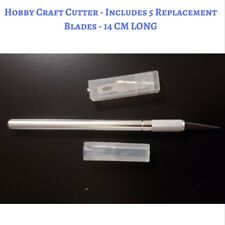 Hobby Craft Cutter - 5 Blades Included - Free Postage - 14 CM LONG 