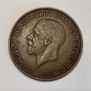 Great Britain One Penny Coin From 1911 To 1936  FREE SHIPPING - Picture 1 of 5
