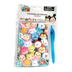 DISNEY TSUM TSUM Memo Pad Journal Notebook Stationery Pen Set Autograph Book NEW - Picture 1 of 3