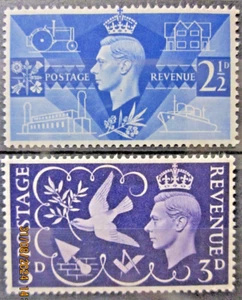 GREAT BRITAIN ~ S.G. 491 - 492 ~ 1946 VICTORY STAMPS OMNIBUS ~ MNH #04672 - Picture 1 of 1
