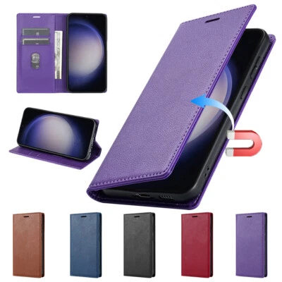 Flip Leather Phone Case For Samsung S10 Lite S24 S21 S22 S23 Magnet Wallet Cover - Image 1 of 4