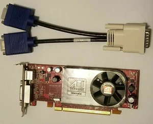 Dell OptiPlex SFF SLIM 755 760 780 360 380 Dual VGA Monitor Video Card PCI-e x16 - Picture 1 of 22