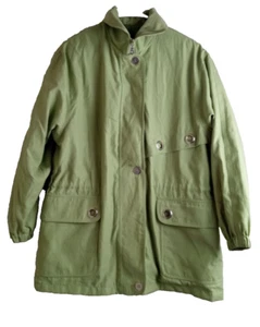Larry Levine Women's Green Full Zip Jacket Coat Vtg - Size Small - Picture 1 of 8