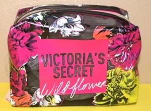 Victoria's Secret Bombshell Wild Flower Beauty Bag Case Floral Zip 100% AUTHENTI - Picture 1 of 4