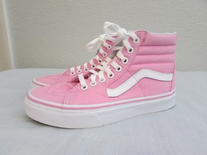 all pink high top vans