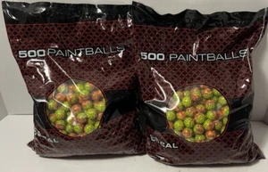 Spyder 500 Count Paintballs x 2  Two Tone Shell/Fill 68cal (1000 Paint Balls)  - Picture 1 of 5