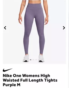 Nike Purple Full Length Dri Fit Leggings - Picture 1 of 4