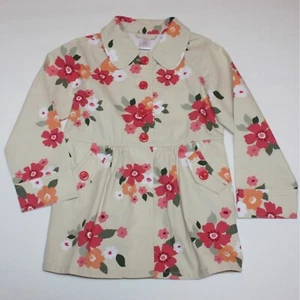 Gymboree Friendship Camp Girl's Floral Button Pocket Coat Jacket size S 5-6 NWT - Picture 1 of 2