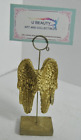 Vintage Glitter Angel Wing Notes or Card Display Holder